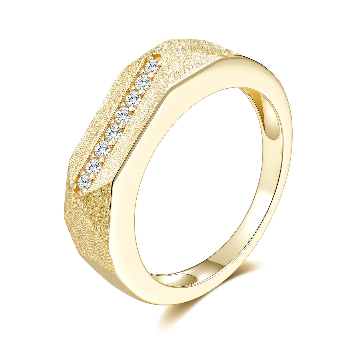 Brushed Signet Ring