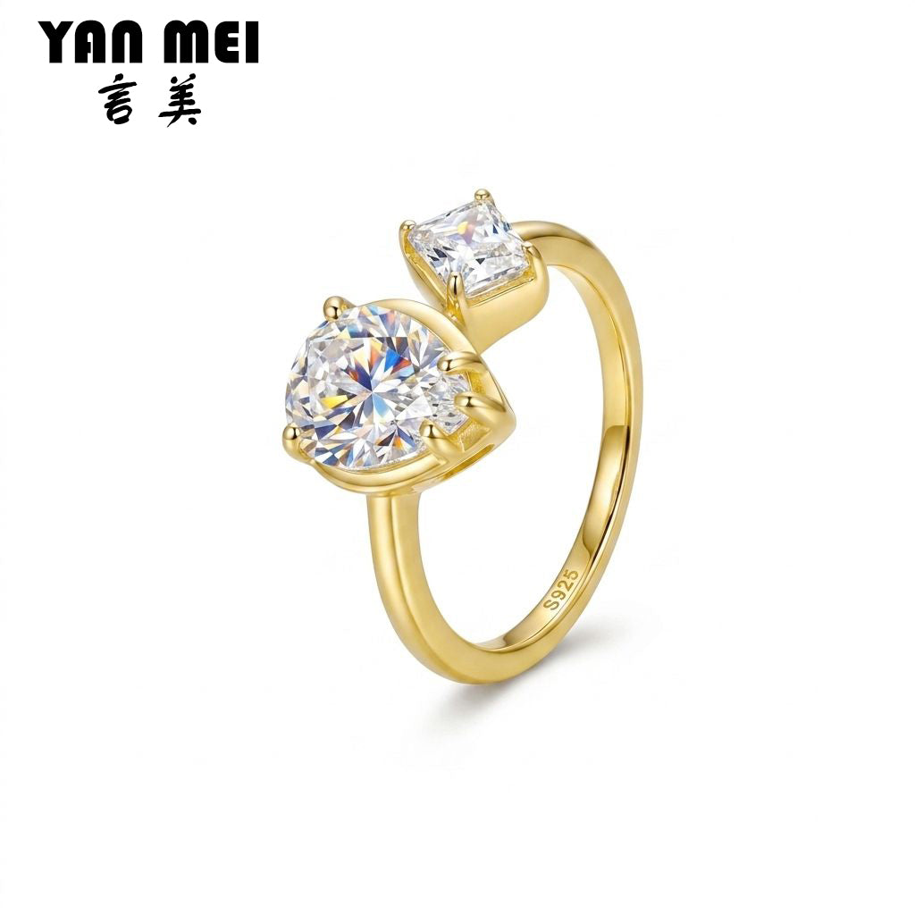 Moissanite Pavé Band Ring