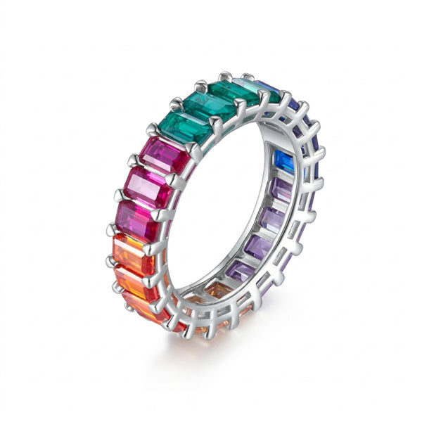 Emerald-Cut Eternity Band Ring