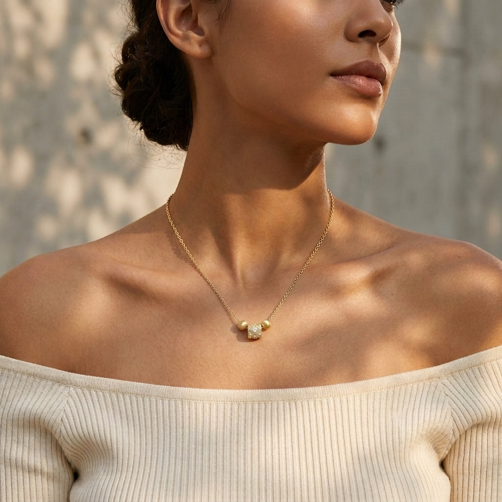 Moissanite Pendant Necklace