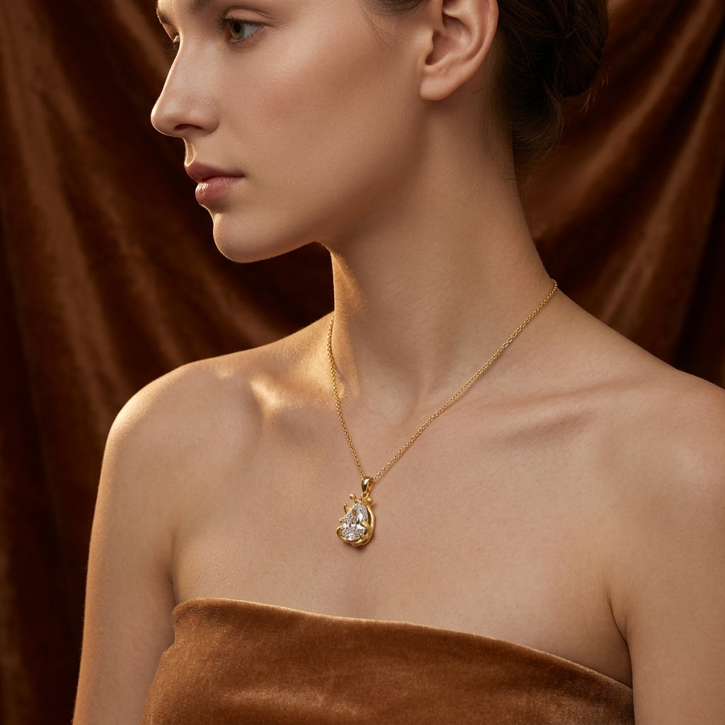 Moissanite Pendant Necklace