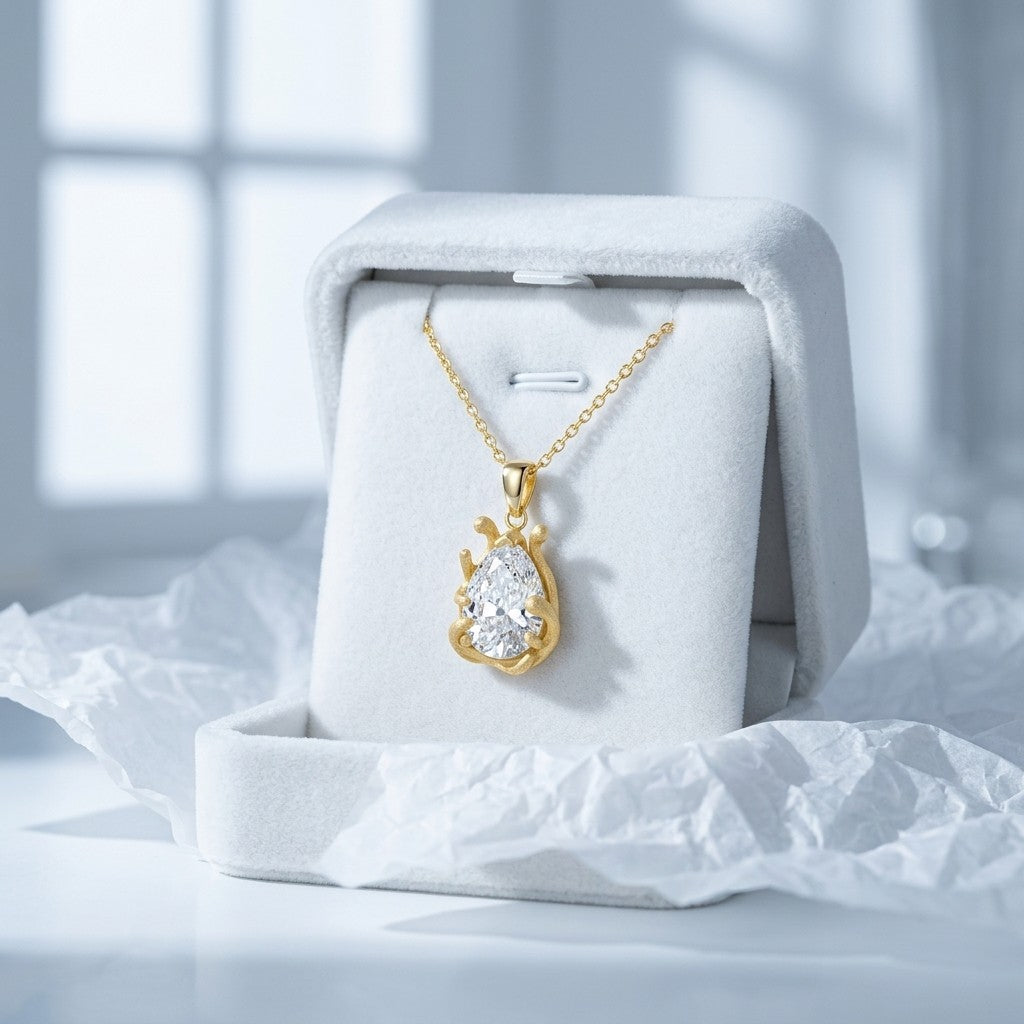 Moissanite Pendant Necklace