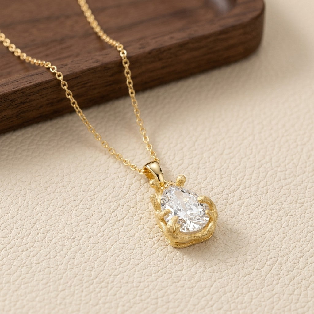 Moissanite Pendant Necklace