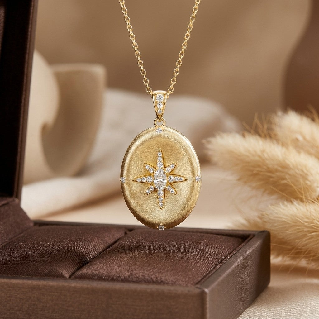 Moissanite Pendant Necklace