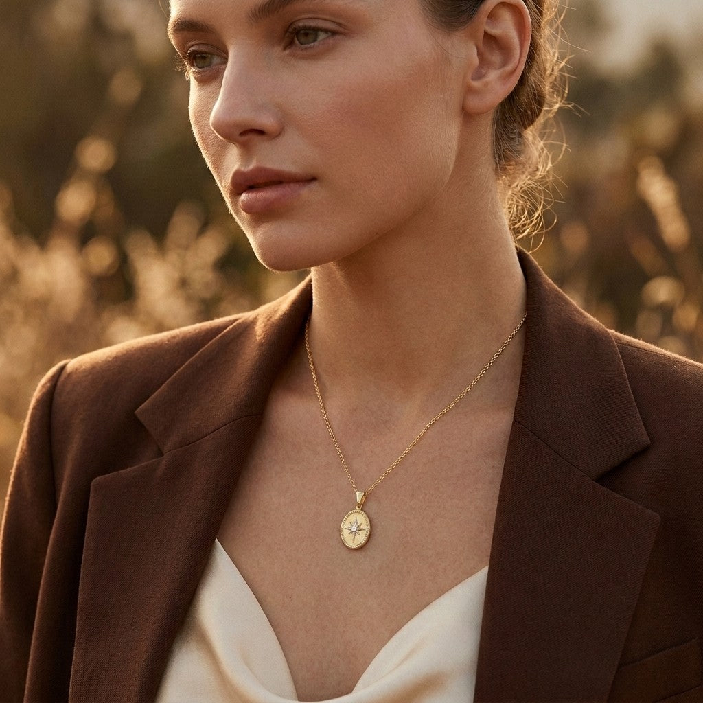 Moissanite Pendant Necklace