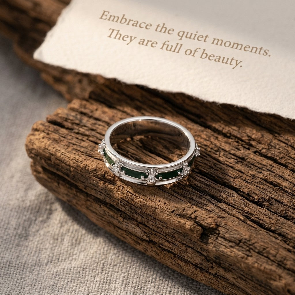 Moissanite Pavé Band Ring