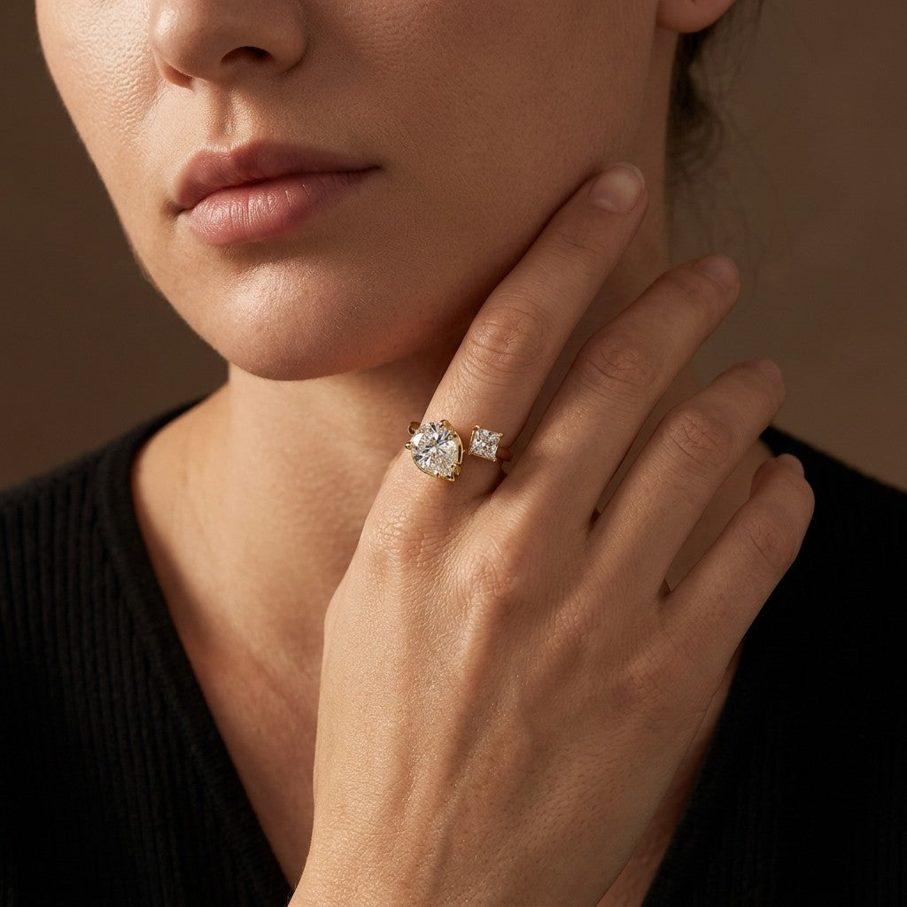 Moissanite Pavé Band Ring