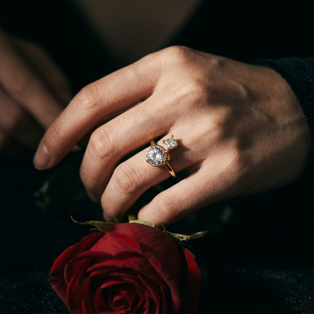 Moissanite Pavé Band Ring