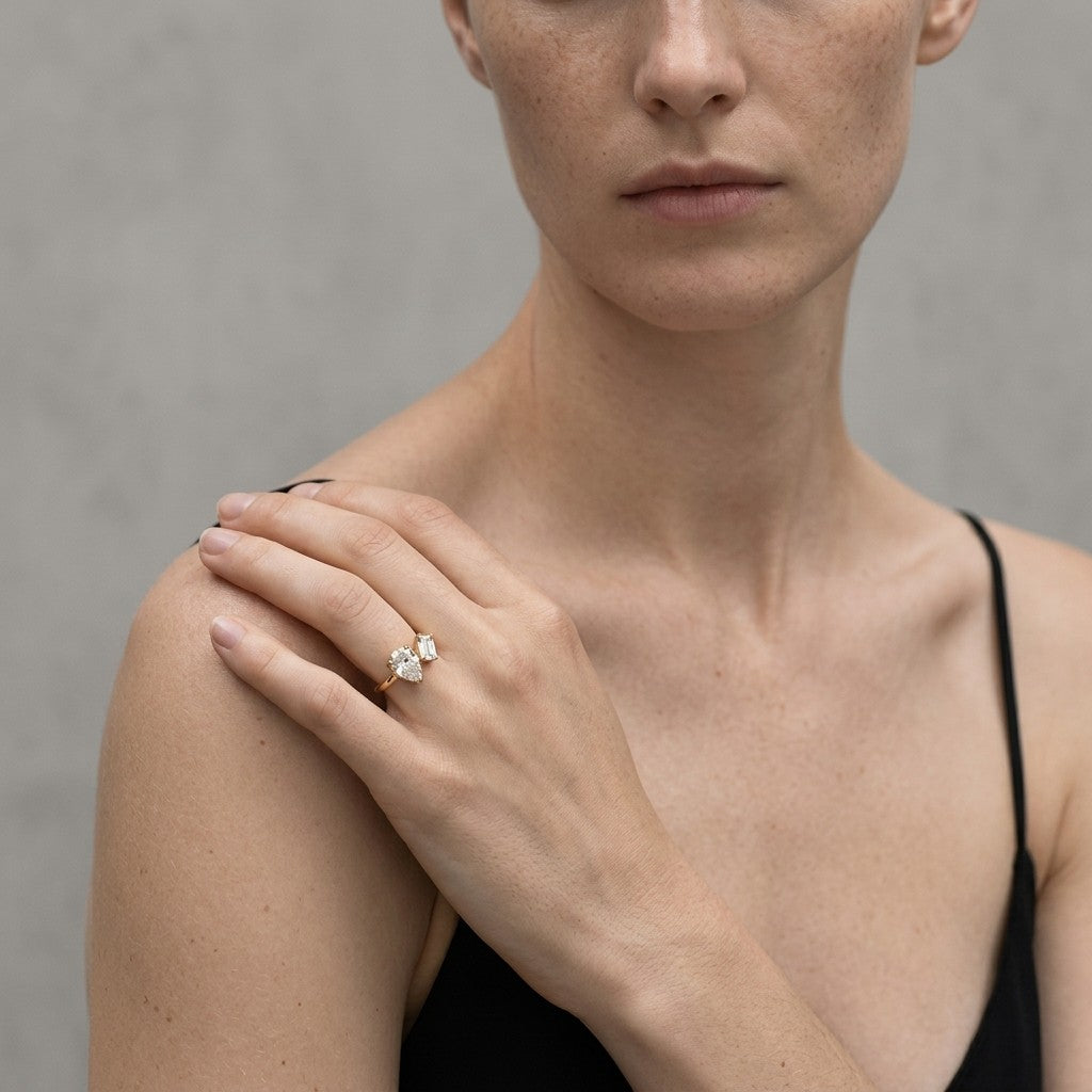 Moissanite Pavé Band Ring