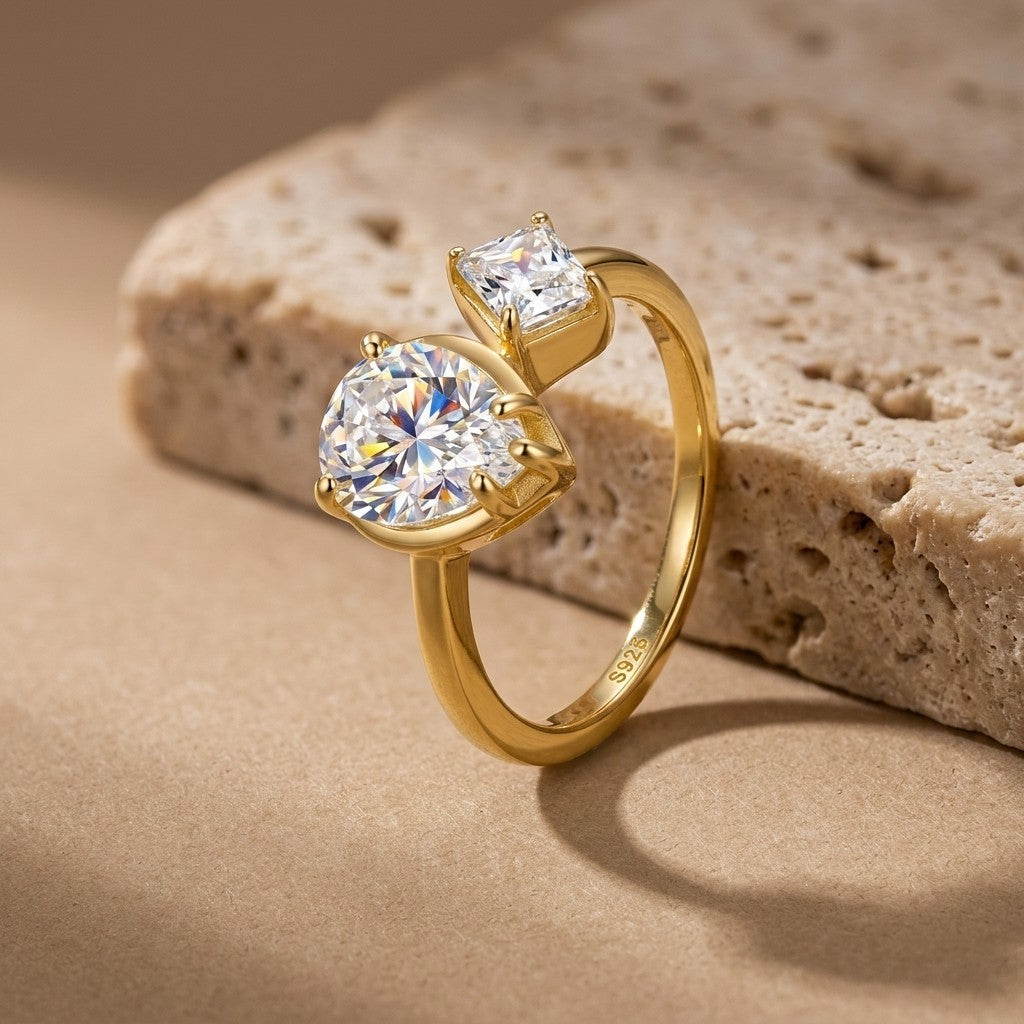 Moissanite Pavé Band Ring