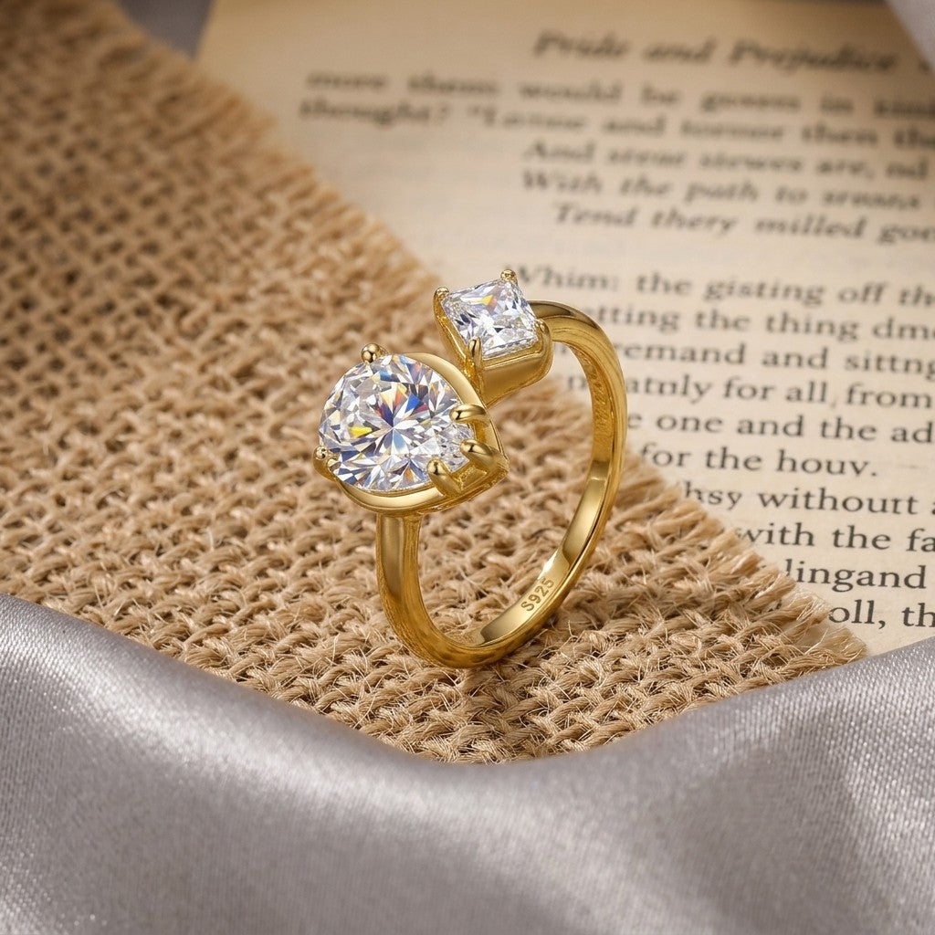 Moissanite Pavé Band Ring