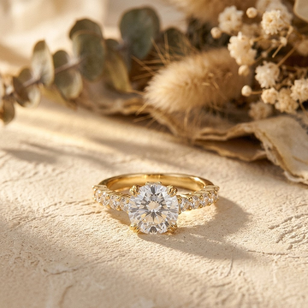 Moissanite Solitaire Ring