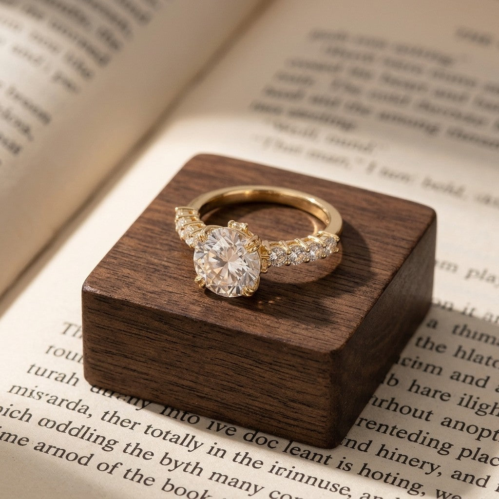 Moissanite Solitaire Ring