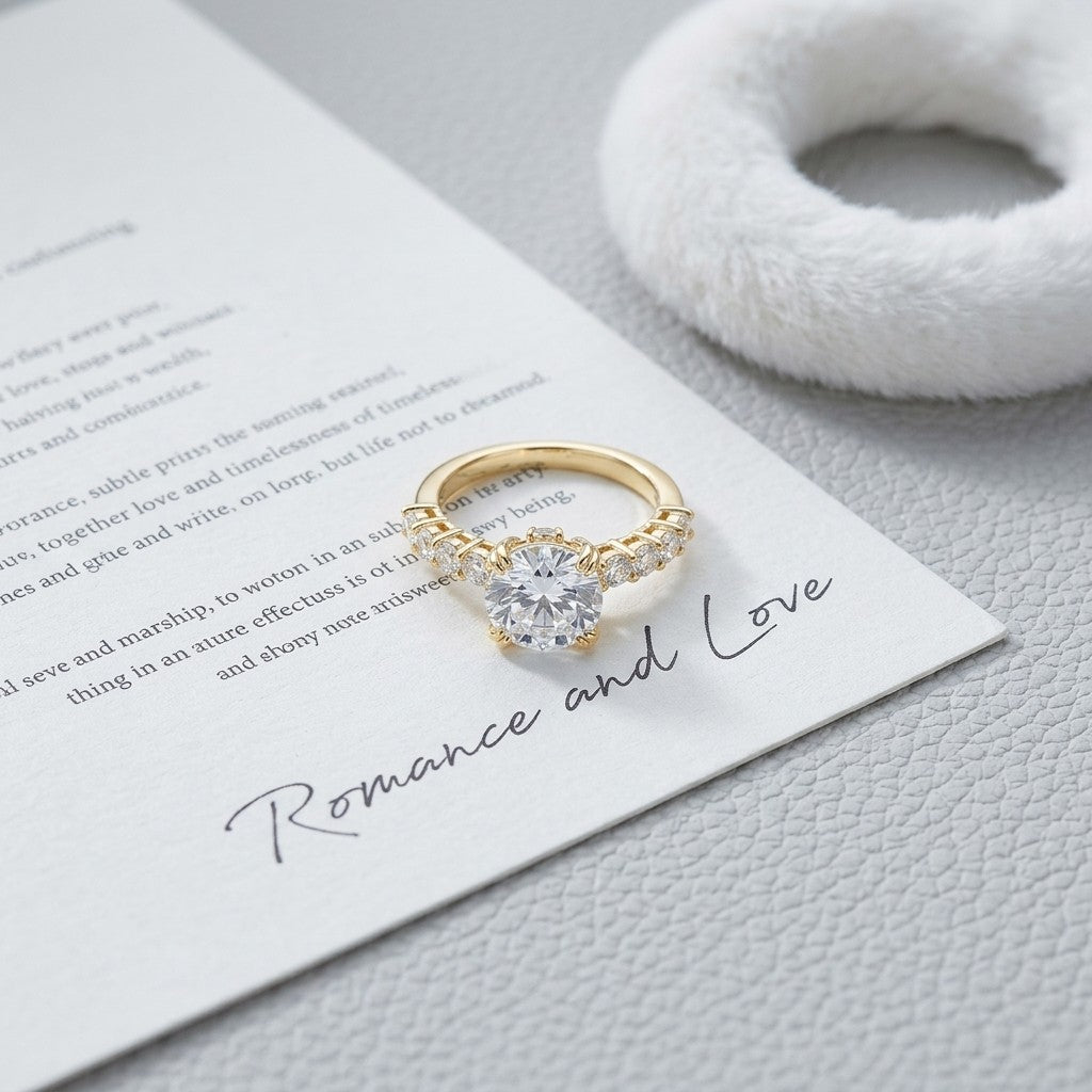 Moissanite Solitaire Ring