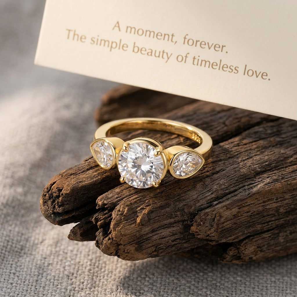 Moissanite Pavé Band Ring