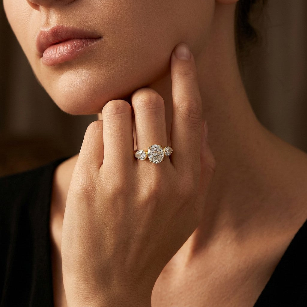 Moissanite Pavé Band Ring