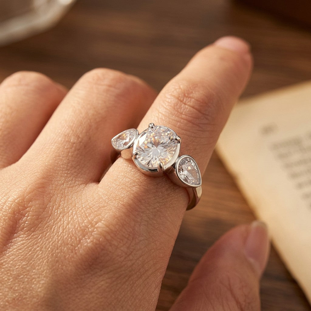 Moissanite Pavé Band Ring