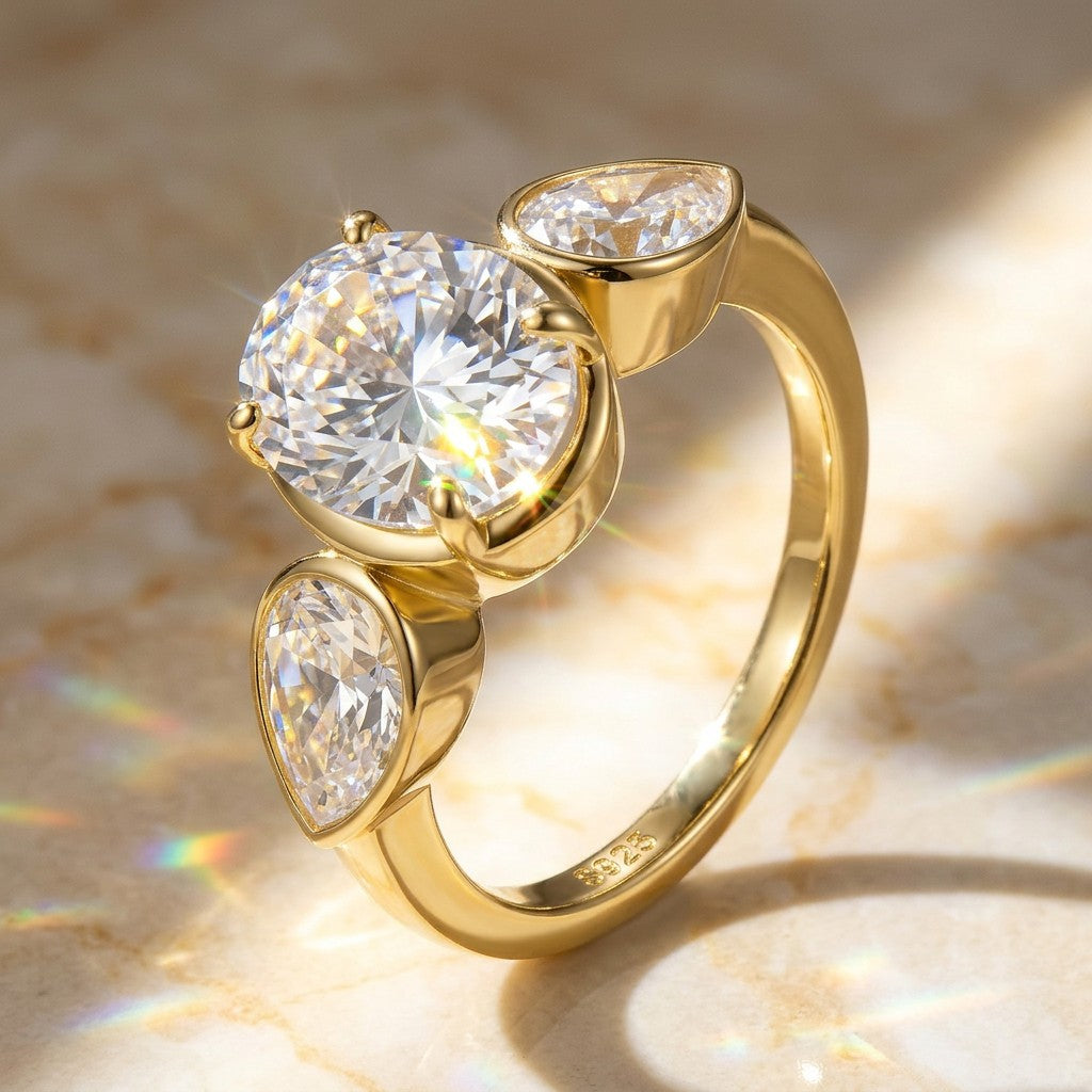 Moissanite Pavé Band Ring