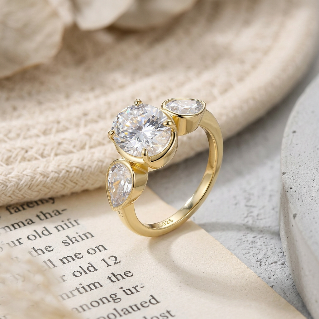 Moissanite Pavé Band Ring
