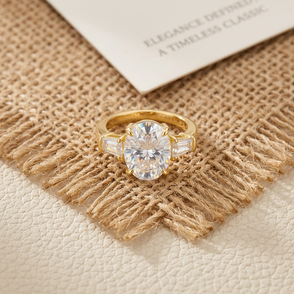 Moissanite Pavé Band Ring
