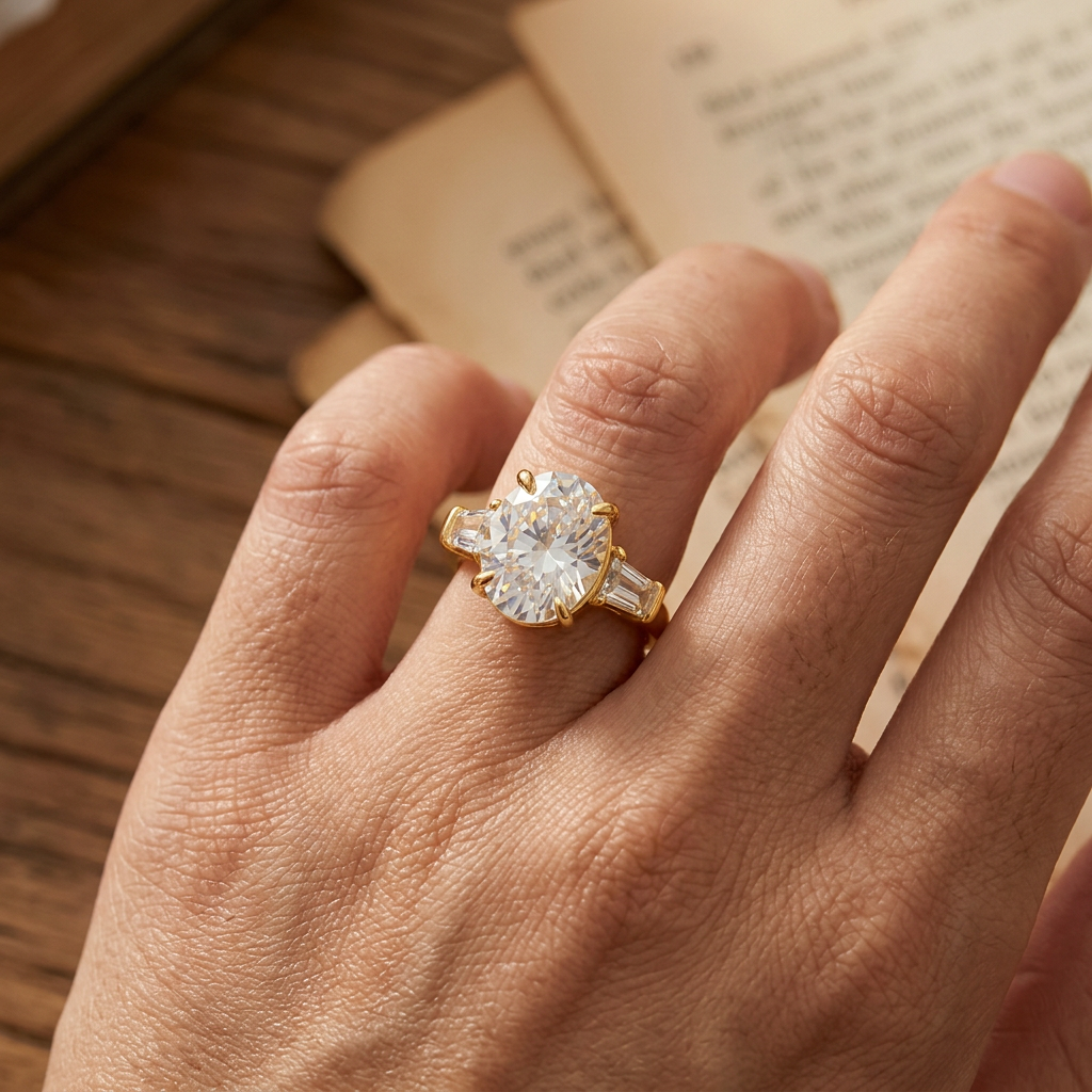 Moissanite Pavé Band Ring