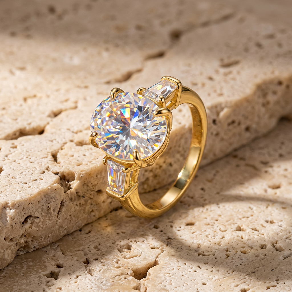 Moissanite Pavé Band Ring
