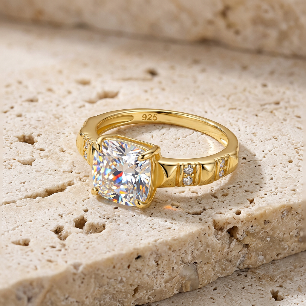 Moissanite Solitaire Ring