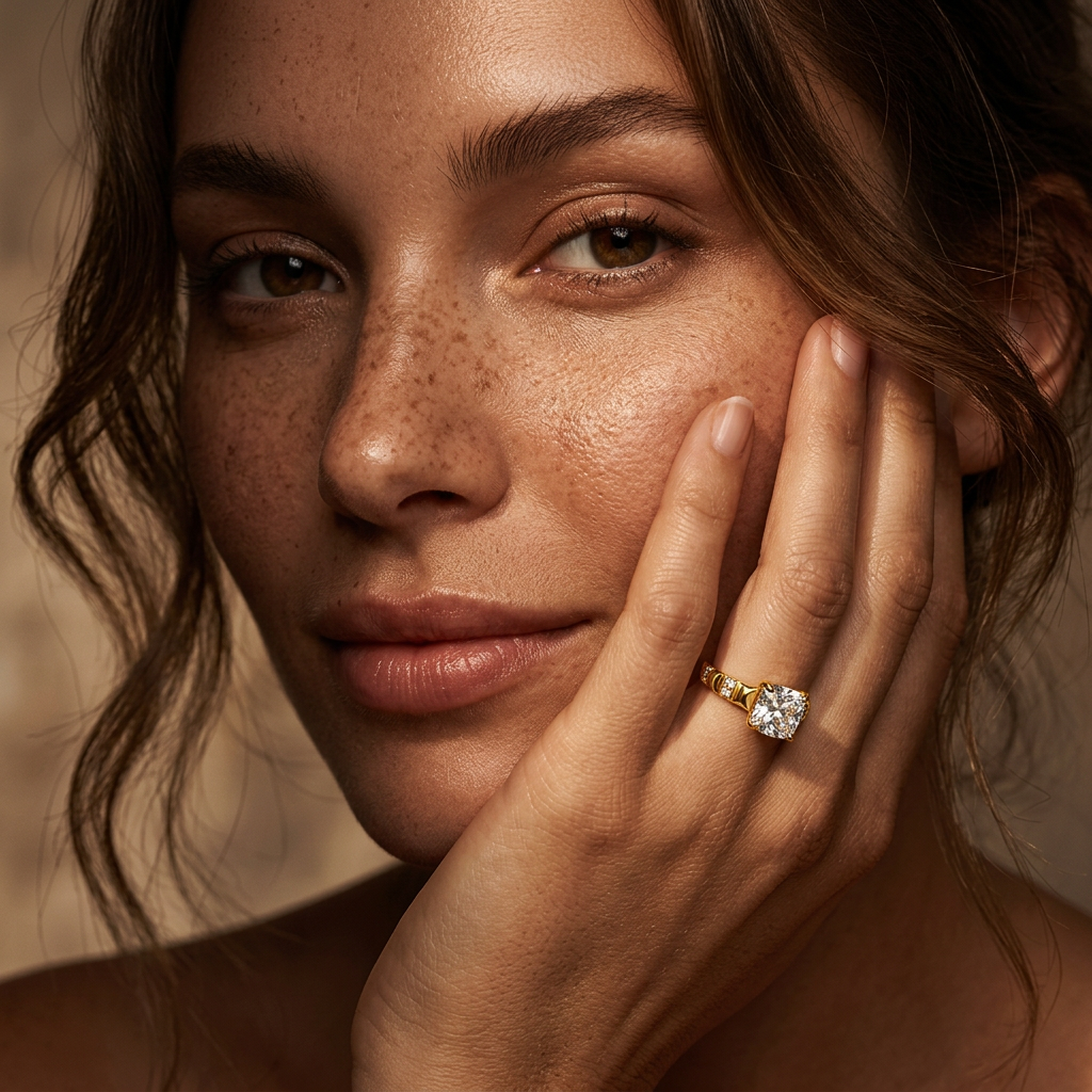 Moissanite Solitaire Ring
