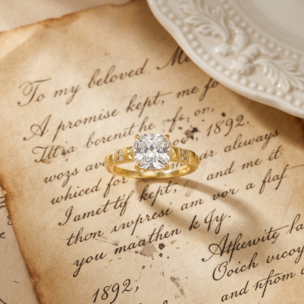 Moissanite Solitaire Ring