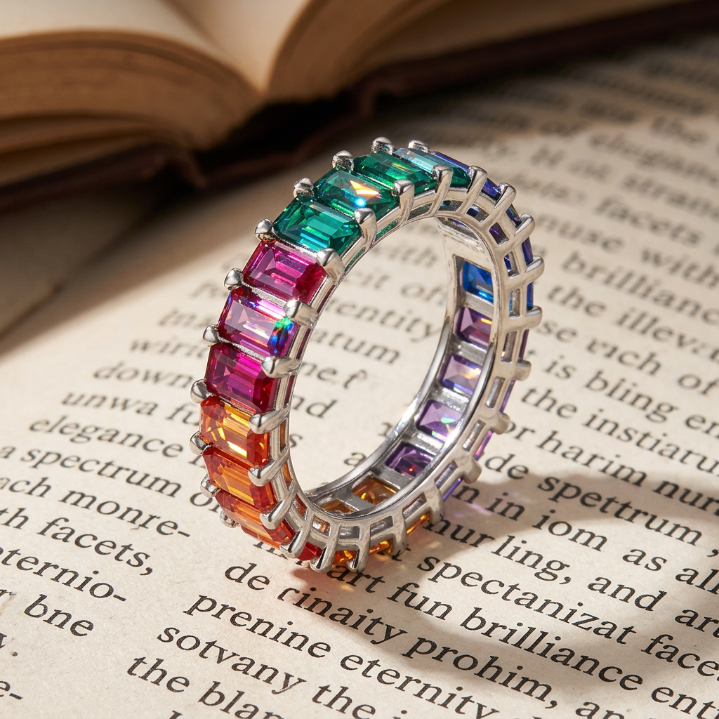 Emerald-Cut Eternity Band Ring