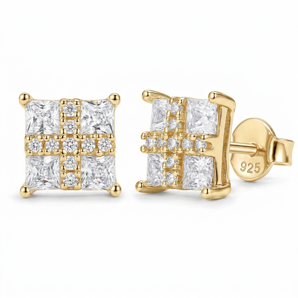Moissanite Stud Earrings