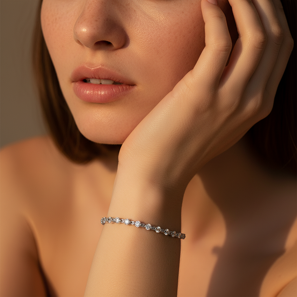 3.0mm Moissanite Tennis Bracelet