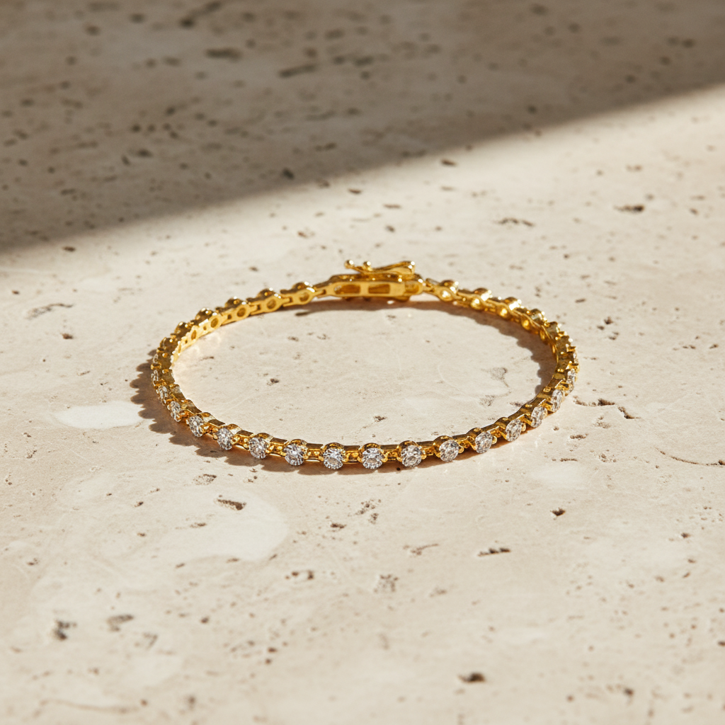 3.0mm Moissanite Tennis Bracelet