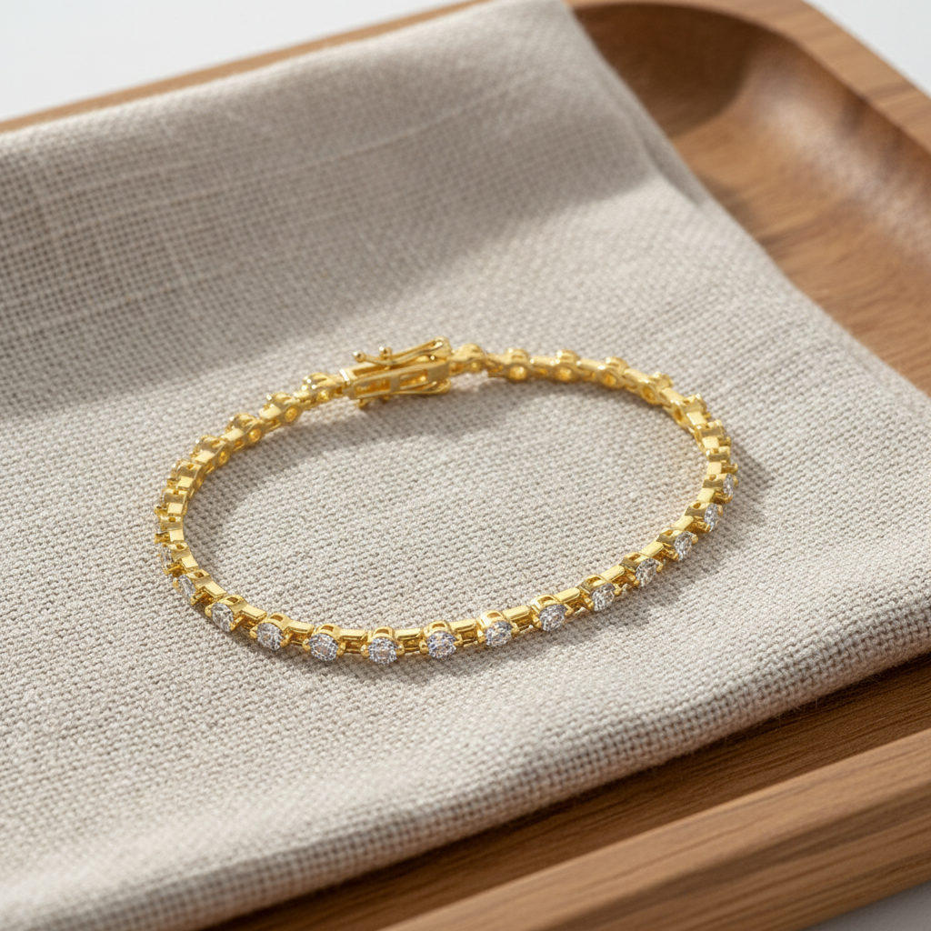 3.0mm Moissanite Tennis Bracelet