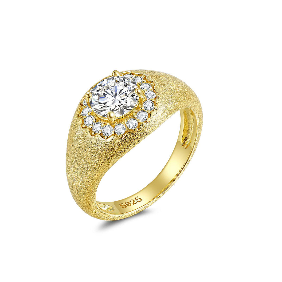 Moissanite Pavé Band Ring