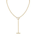 Adallind 14K Gold OT Toggle Moissanite Necklace