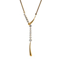 Agatha 14K Gold Y-Shaped Drop Necklace