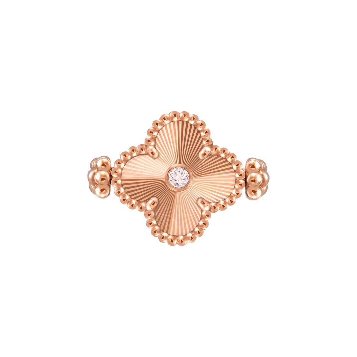 Aïcha Red Clover Ring