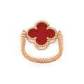 Aïcha Red Clover Ring