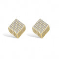 Albane 14K Gold Cube Stud Earrings