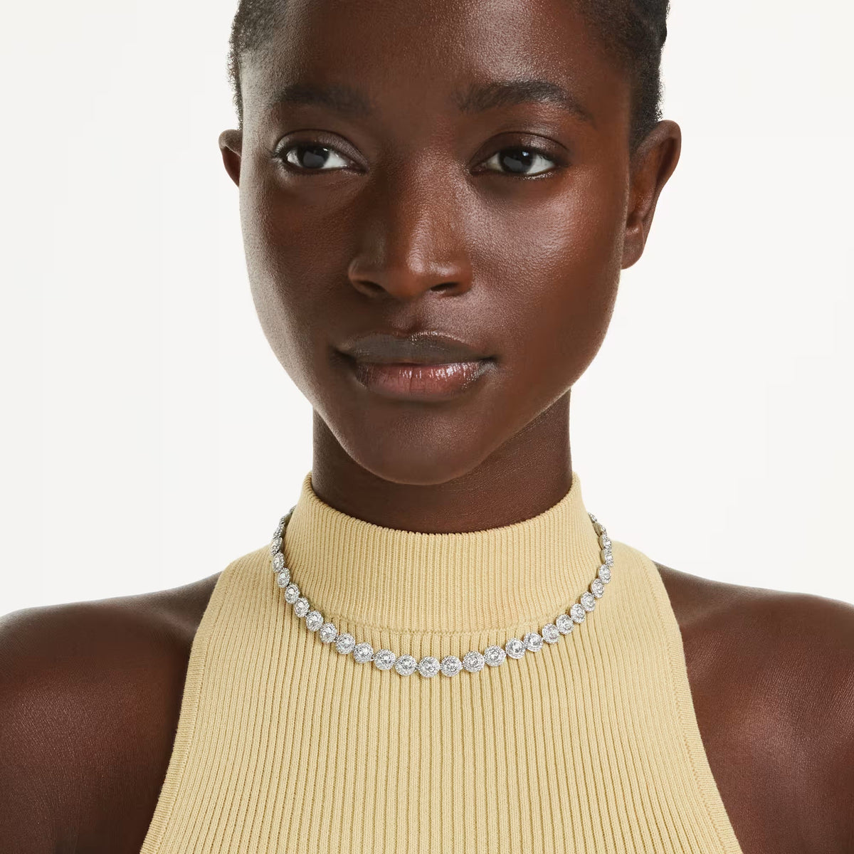 Ramona White Round Necklace