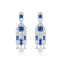Artémis Navy Blue Tassel Earrings
