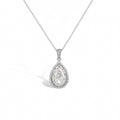 Auriane White Teardrop Necklace