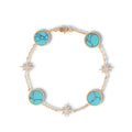 Azalaïs Lake Blue Starburst Bracelet