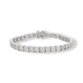Bernhilde White Quilted Tennis Bracelet
