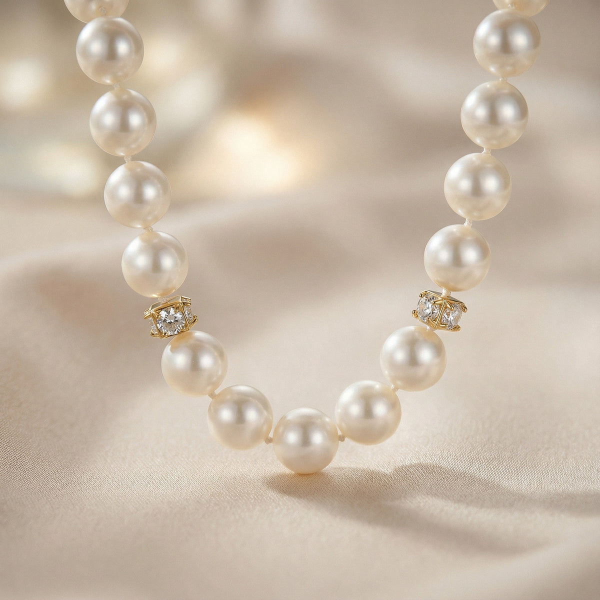 Blanc Nacré White Pearl  Necklace