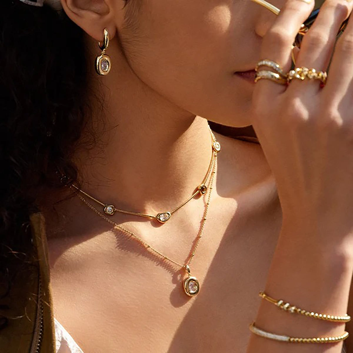 Bohémienne 18K Gold Butter Bun Necklace