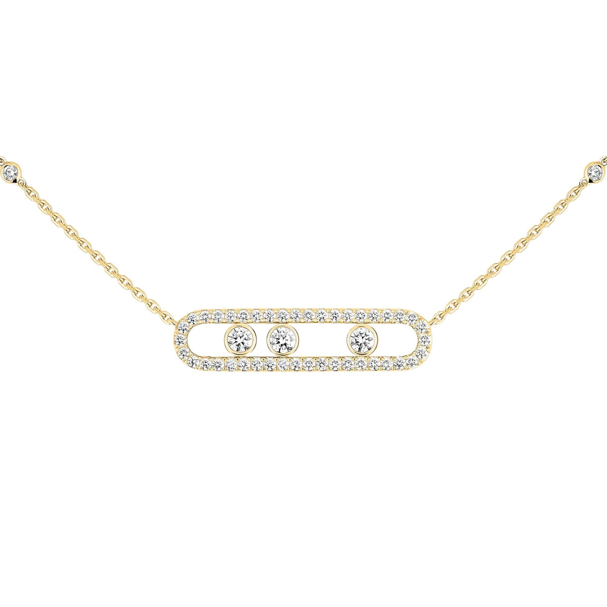 Brinhild 14K Gold Paperclip Necklace
