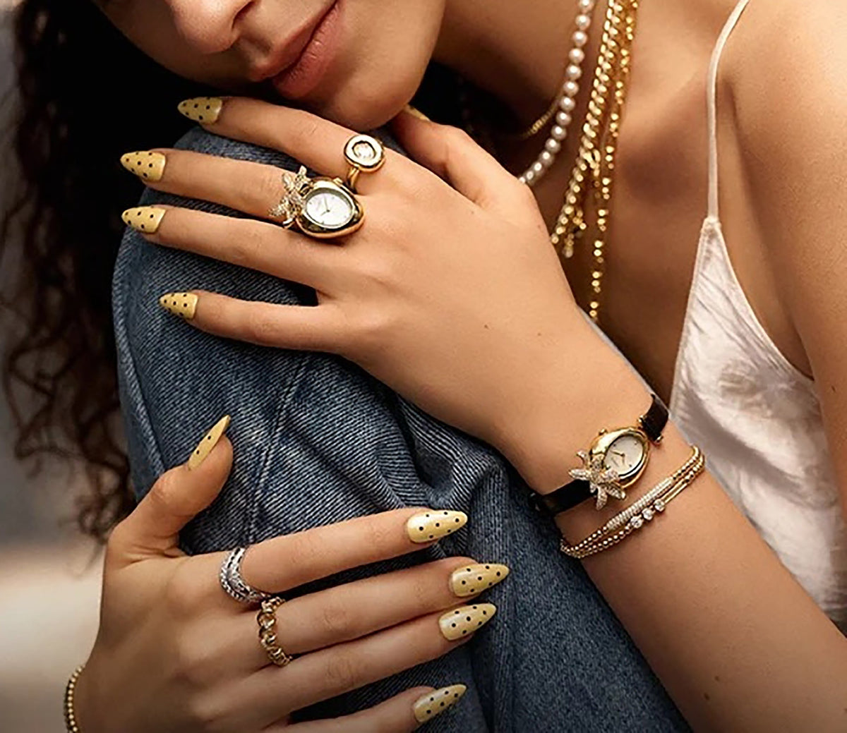 Callianne 14K Gold Bun Bracelet