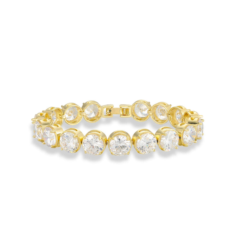 Carla 14K Gold Round Tennis Bracelet